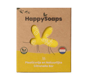 HappySoaps Happysoaps - anti-insect bar - citronella & krachtige munt HappySoaps Happysoaps - anti-insect bar - citronella & krachtige munt