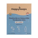 HappySoaps Happysoaps - navulverpakking tandpasta tabs - spear mint (met fluoride)