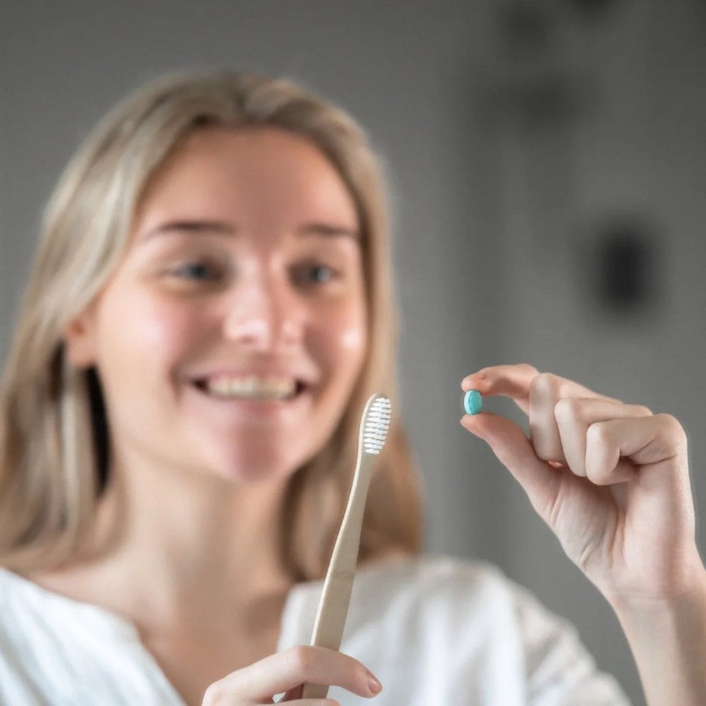 HappySoaps Happysoaps - navulverpakking tandpasta tabs - spear mint (met fluoride) HappySoaps Happysoaps - navulverpakking tandpasta tabs - spear mint (met fluoride)