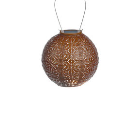 Lumiz Lumiz - solar lantaarn - round 20 sashiko - copper Lumiz Lumiz - solar lantaarn - round 20 sashiko - copper
