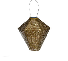 Lumiz Lumiz - solar lantaarn - diamond 28 sashiko - gold Lumiz Lumiz - solar lantaarn - diamond 28 sashiko - gold