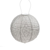 Lumiz Lumiz - solar lantaarn - round 30 ikat - light taupe Lumiz Lumiz - solar lantaarn - round 30 ikat - light taupe