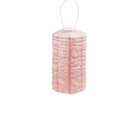 Lumiz Lumiz - solar lantaarn - cylinder 18 paisley - pink Lumiz Lumiz - solar lantaarn - cylinder 18 paisley - pink