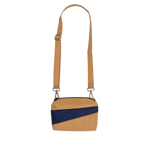 Susan Bijl Susan Bijl - the new bum bag small - bruin en donkerblauw