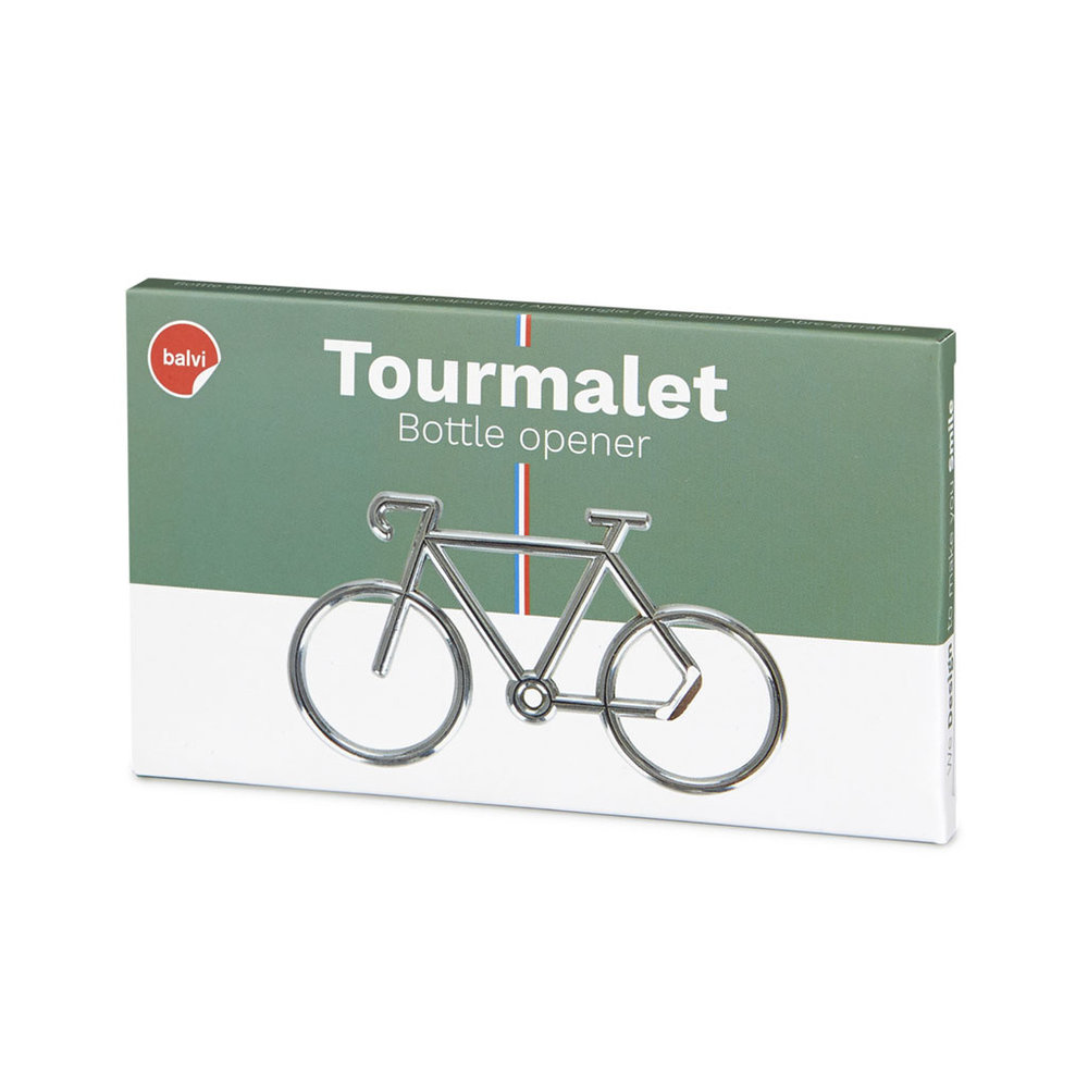 Balvi Balvi - flesopener - tourmalet - fiets zilver Balvi Balvi - flesopener - tourmalet - fiets zilver