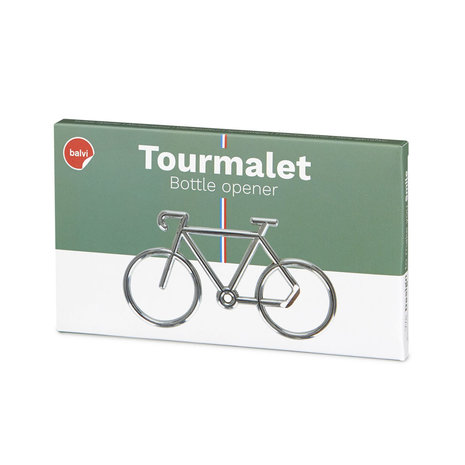Balvi Balvi - flesopener - tourmalet - fiets zilver Balvi Balvi - flesopener - tourmalet - fiets zilver