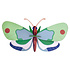 Studio Roof - muurdecoratie - mint forest butterfly Studio Roof - muurdecoratie - mint forest butterfly