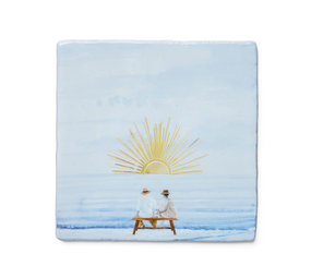 Storytiles Storytiles - tegel small - watching the sunset together (10x10 cm) Storytiles Storytiles - tegel small - watching the sunset together (10x10 cm)