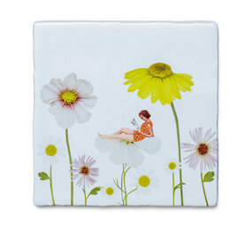 Storytiles Storytiles - tegel small - surrounded by flowers (10x10 cm)