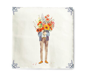 Storytiles Storytiles - tegel small - all you need is flowers (10x10 cm)