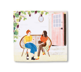 Storytiles Storytiles - tegel small - wine-o-clock (10x10 cm) Storytiles Storytiles - tegel small - wine-o-clock (10x10 cm)