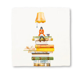 Storytiles Storytiles - tegel small - bookworm (10x10 cm)