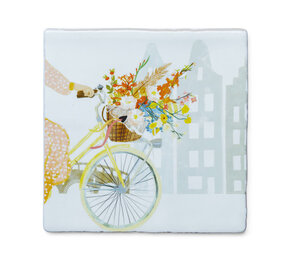 Storytiles Storytiles - tegel small - happiness in a basket (10x10 cm)