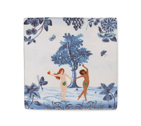 Storytiles Storytiles - tegel small - eve & eve in the garden of eden (10x10 cm) Storytiles Storytiles - tegel small - eve & eve in the garden of eden (10x10 cm)