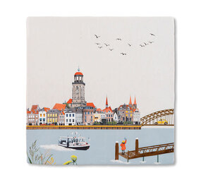 Storytiles Storytiles - tegel small - zwaaiend naar deventer (10x10 cm)