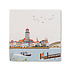 Storytiles - tegel small - zwaaiend naar deventer (10x10 cm) Storytiles - tegel small - zwaaiend naar deventer (10x10 cm)