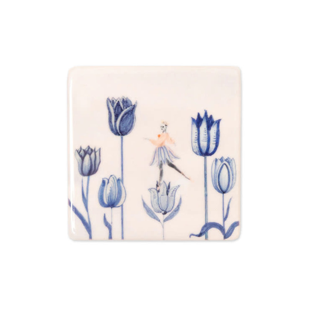 Storytiles Storytiles - tegel magneet - love for tulips (6x6 cm) Storytiles Storytiles - tegel magneet - love for tulips (6x6 cm)