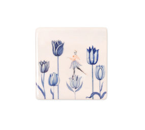Storytiles Storytiles - tegel magneet - love for tulips (6x6 cm) Storytiles Storytiles - tegel magneet - love for tulips (6x6 cm)