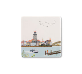 Storytiles Storytiles - tegel magneet - zwaaiend naar deventer (6x6 cm) Storytiles Storytiles - tegel magneet - zwaaiend naar deventer (6x6 cm)