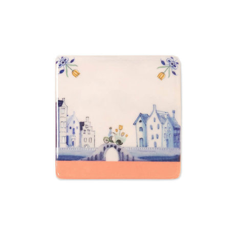 Storytiles Storytiles - tegel magneet - tulips on their way to you (6x6 cm)