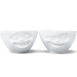 Tassen Tassen - kommen (set van 2, 200 ml) - laughing & winking (set nr. 4)