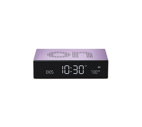 Lexon Lexon - flip premium wekker - alu light lilac Lexon Lexon - flip premium wekker - alu light lilac
