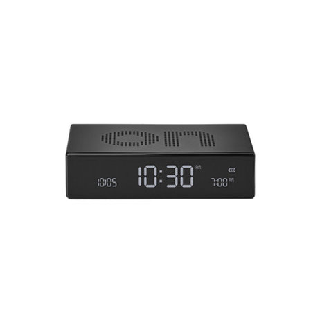 Lexon Lexon - flip premium wekker - alu black Lexon Lexon - flip premium wekker - alu black
