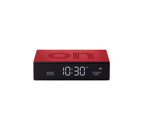 Lexon Lexon - flip premium wekker - alu red Lexon Lexon - flip premium wekker - alu red