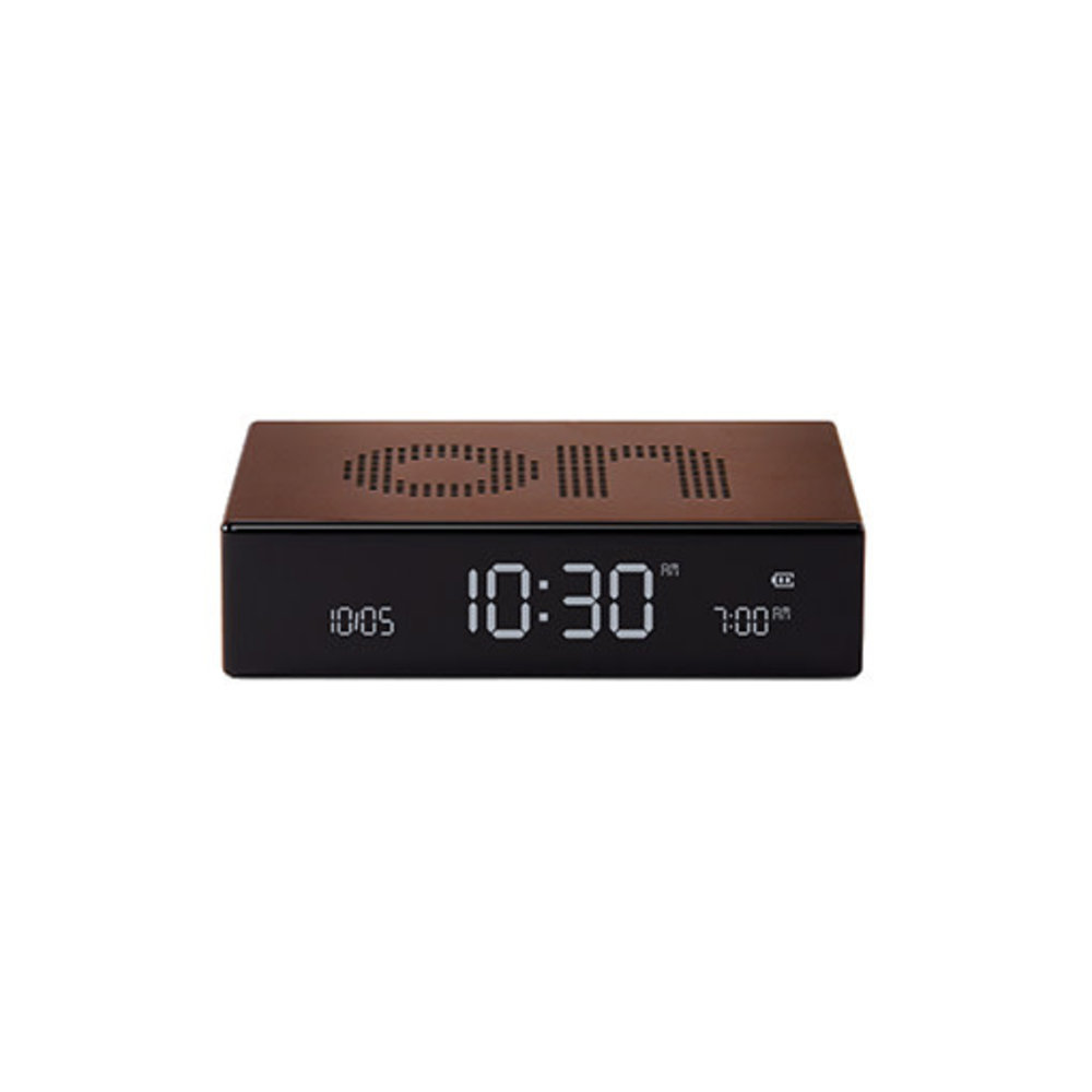 Lexon Lexon - flip premium wekker - alu bronze Lexon Lexon - flip premium wekker - alu bronze
