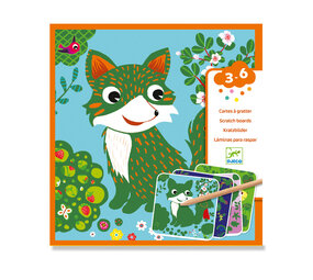 Djeco Djeco - kraskaarten - bosdieren