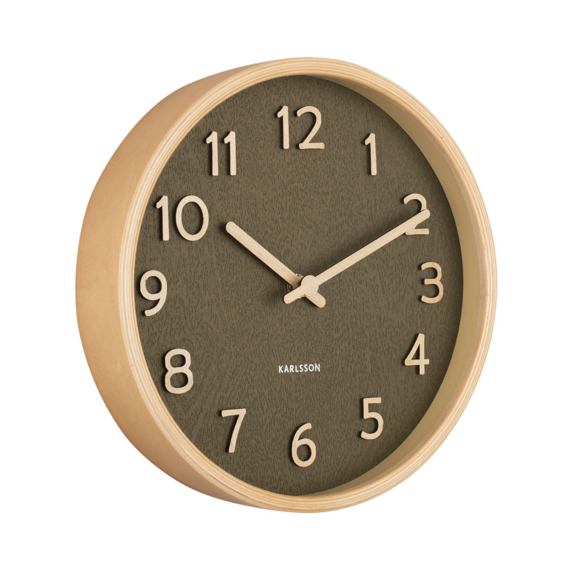 Senator straffen opslaan Karlsson - wall clock pure (small) - grain moss - Hoge Ramen