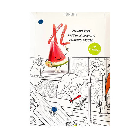 HÖNGRY Höngry - XL kleurplaat - mimi HÖNGRY Höngry - XL kleurplaat - mimi