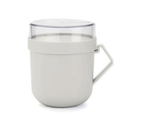 Brabantia Brabantia - make & take soepbeker (600 ml) - light grey Brabantia Brabantia - make & take soepbeker (600 ml) - light grey