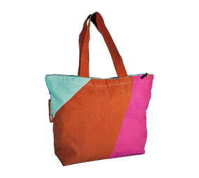 NoMorePlastic NoMorePlastic - duurzame shopper - magenta orange NoMorePlastic NoMorePlastic - duurzame shopper - magenta orange