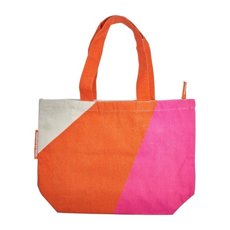 NoMorePlastic NoMorePlastic - duurzame shopper - magenta orange NoMorePlastic NoMorePlastic - duurzame shopper - magenta orange