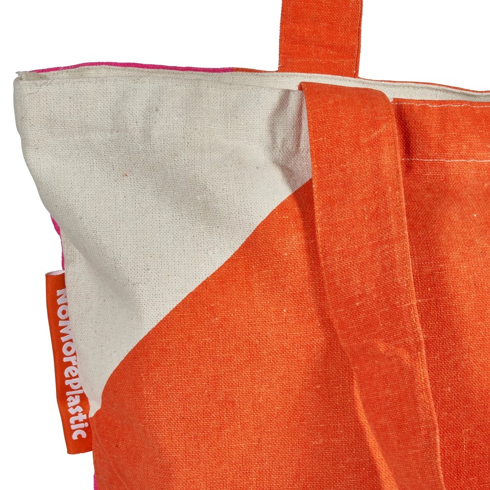 NoMorePlastic NoMorePlastic - duurzame shopper - magenta orange NoMorePlastic NoMorePlastic - duurzame shopper - magenta orange
