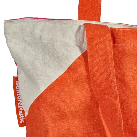 NoMorePlastic NoMorePlastic - duurzame shopper - magenta orange NoMorePlastic NoMorePlastic - duurzame shopper - magenta orange