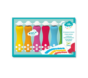 Djeco Djeco - foam markers (6 stuks) Djeco Djeco - foam markers (6 stuks)