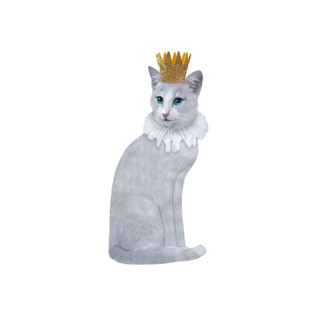 Sticky Tales Sticky Tales - muursticker - kat karel de grote Sticky Tales Sticky Tales - muursticker - kat karel de grote