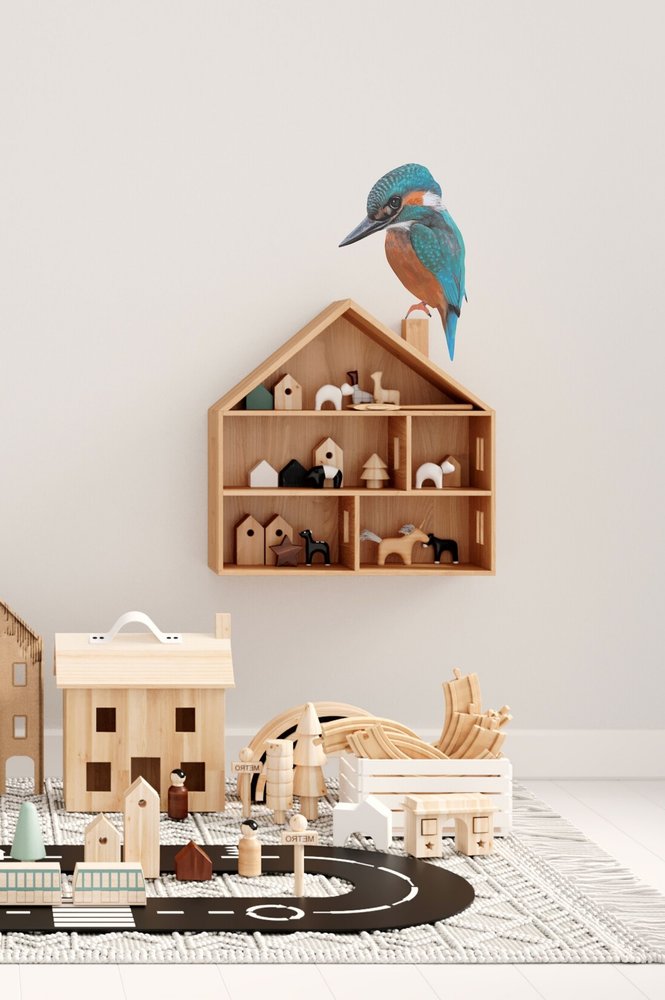 Sticky Tales Sticky Tales - muursticker - ijsvogel Bella Sticky Tales Sticky Tales - muursticker - ijsvogel Bella