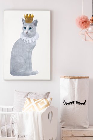 Sticky Tales Sticky Tales - muursticker - kat karel de grote Sticky Tales Sticky Tales - muursticker - kat karel de grote