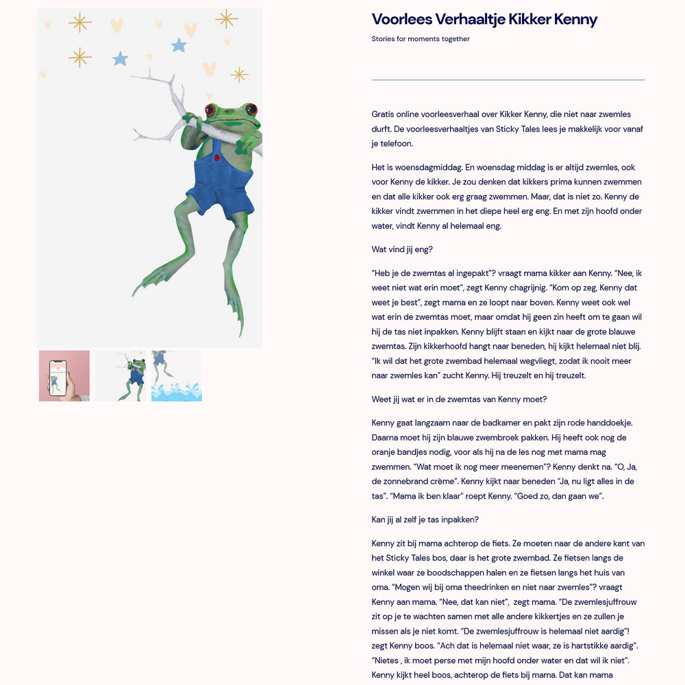 Sticky Tales Sticky Tales - muursticker - kenny de kikker Sticky Tales Sticky Tales - muursticker - kenny de kikker