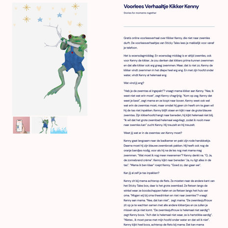 Sticky Tales Sticky Tales - muursticker - kenny de kikker Sticky Tales Sticky Tales - muursticker - kenny de kikker