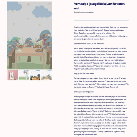 Sticky Tales Sticky Tales - muursticker - ijsvogel Bella Sticky Tales Sticky Tales - muursticker - ijsvogel Bella