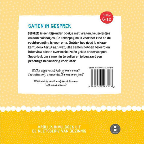 Gezinnig Gezinnig - duo klets oma Gezinnig Gezinnig - duo klets oma