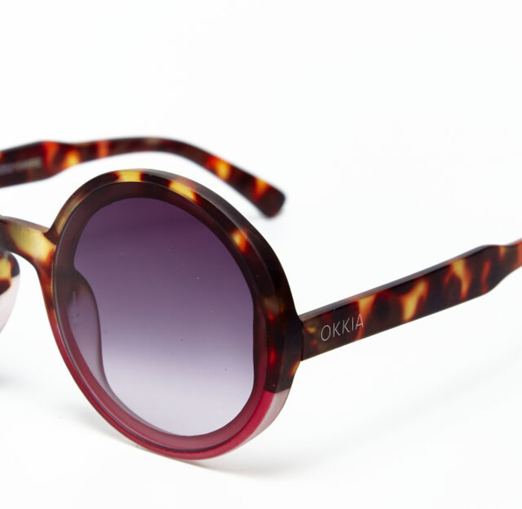 Okkia Okkia - zonnebril Monica - rond - havana pink Okkia Okkia - zonnebril Monica - rond - havana pink