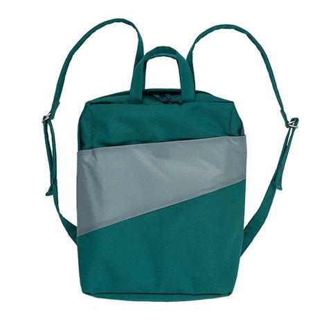 Susan Bijl Susan Bijl - the new backpack - donkergroen & grijs Susan Bijl Susan Bijl - the new backpack - donkergroen & grijs