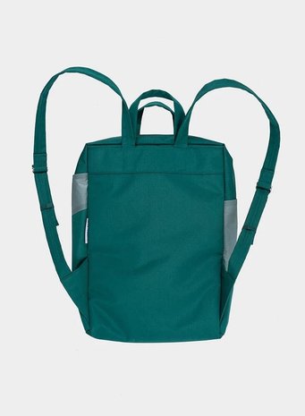 Susan Bijl Susan Bijl - the new backpack - donkergroen & grijs Susan Bijl Susan Bijl - the new backpack - donkergroen & grijs