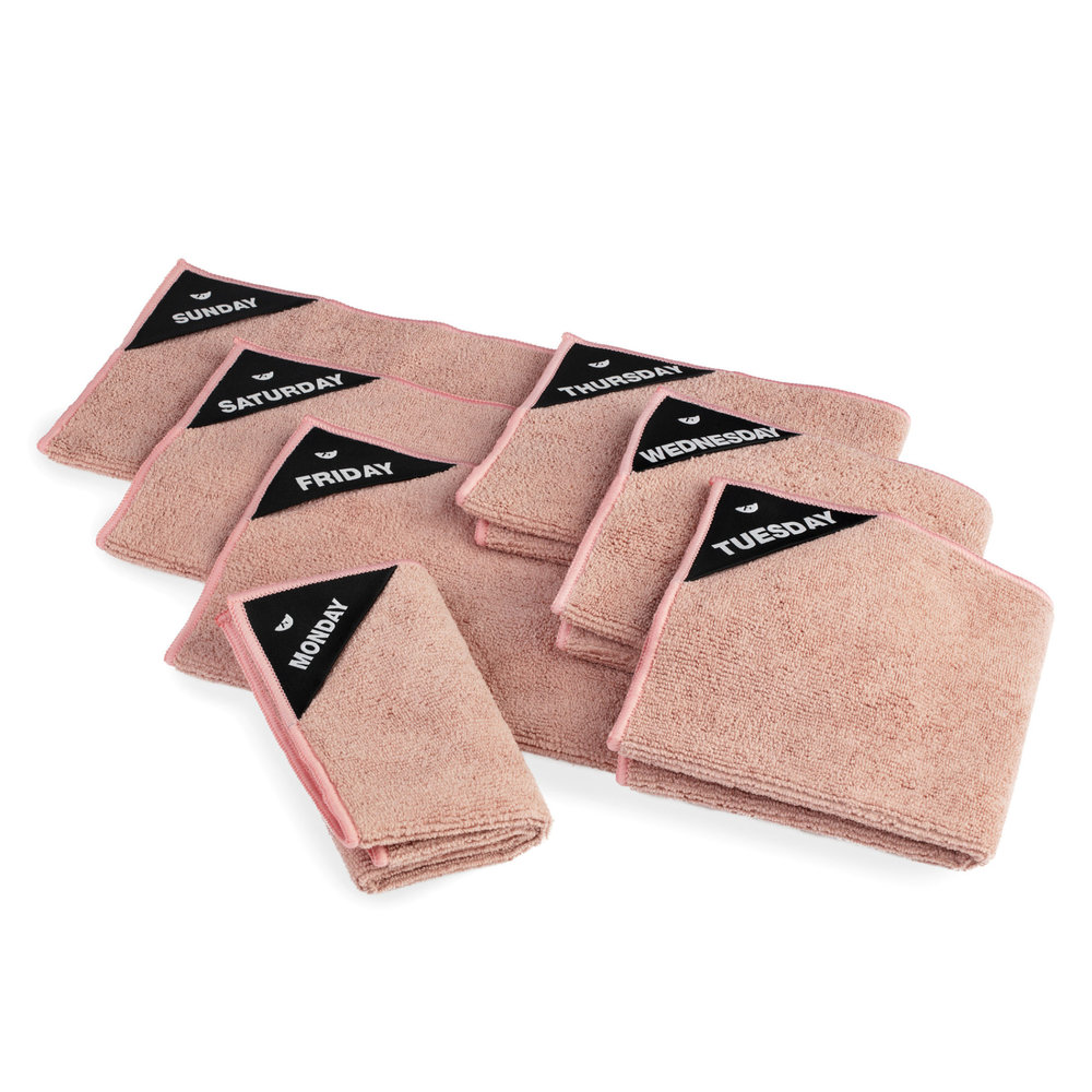 Klud Klud - microvezeldoekjes (set van 7) - roze