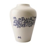 Heinen Delfts Blauw Heinen delfts blauw - vaas (H20,5 cm, Ø15 cm) - De blauwe fiets nr 2 Heinen Delfts Blauw Heinen delfts blauw - vaas (H20,5 cm, Ø15 cm) - De blauwe fiets nr 2